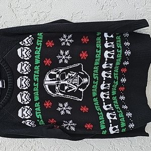 Star Wars Darth Vader Black Ugly Christmas Sweater Size Large